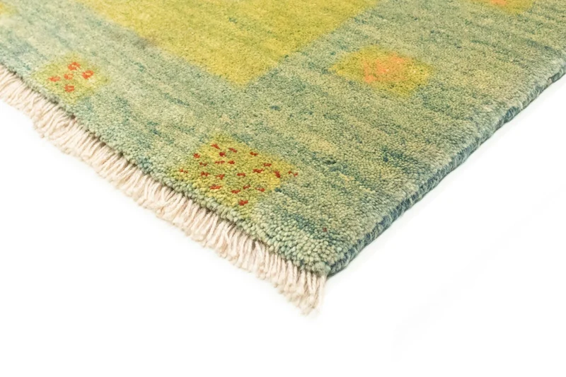 Gabbeh Teppich - Perser 175 x 218 cm - hellgrün