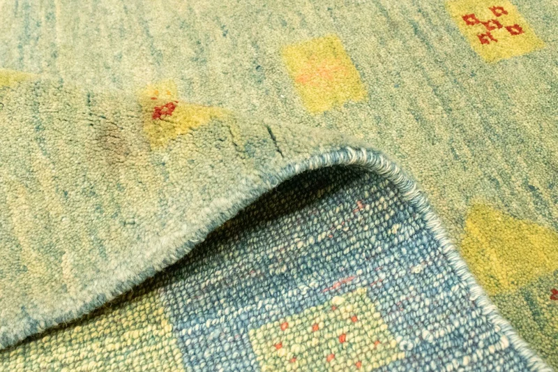 Gabbeh Teppich - Perser 175 x 218 cm - hellgrün
