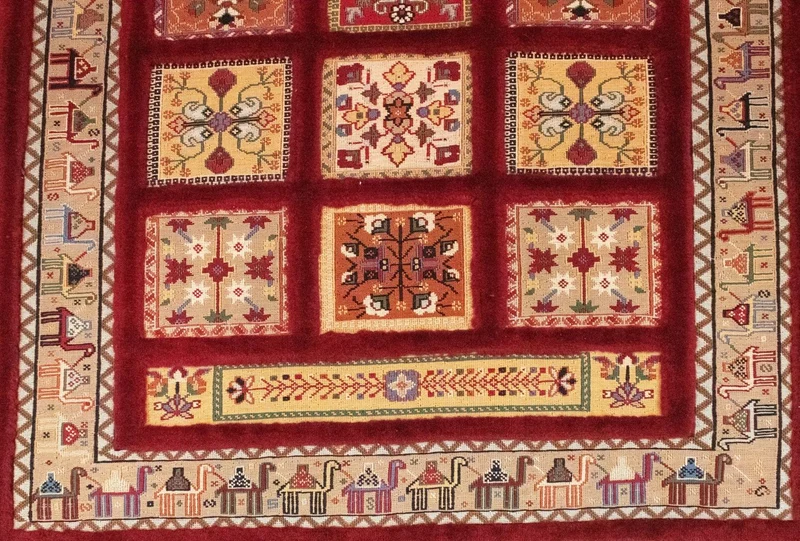 Perserteppich - Nomadic 105 x 148 cm - rot