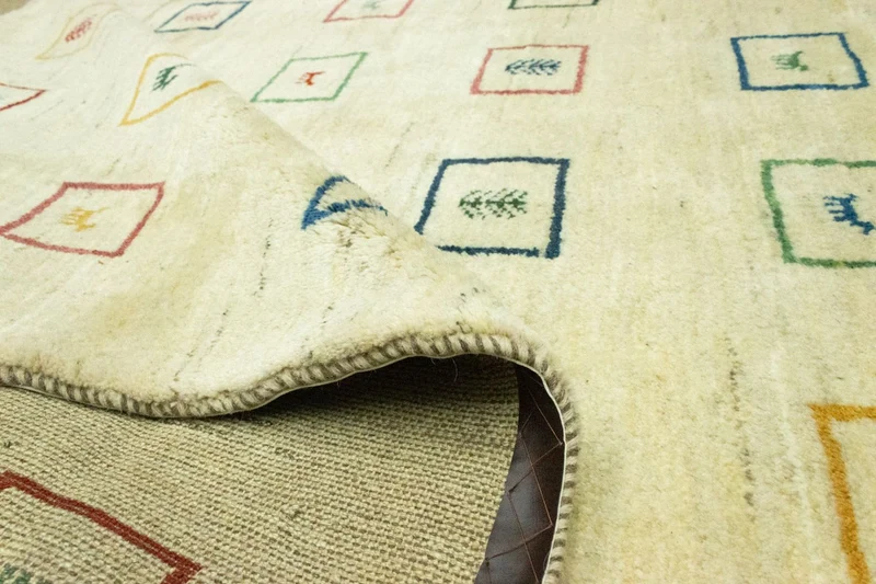 Gabbeh Teppich - Perser 195 x 281 cm - beige