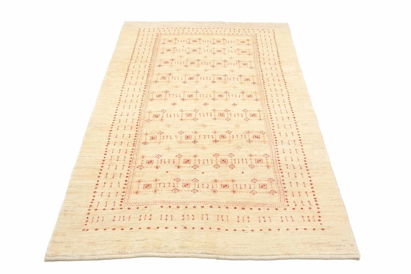 Gabbeh Teppich - Loribaft Perser 119 x 201 cm - beige