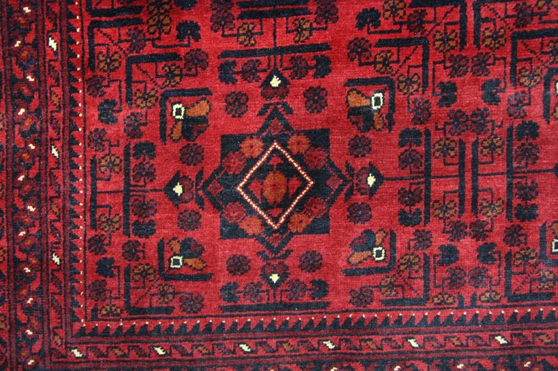 Afghan Teppich - Kunduz 207 x 290 cm - rot