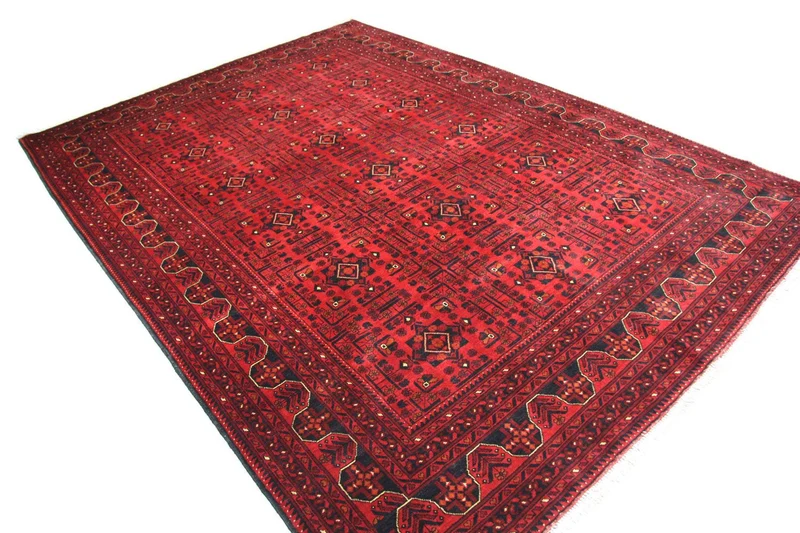 Afghan Teppich - Kunduz 207 x 290 cm - rot