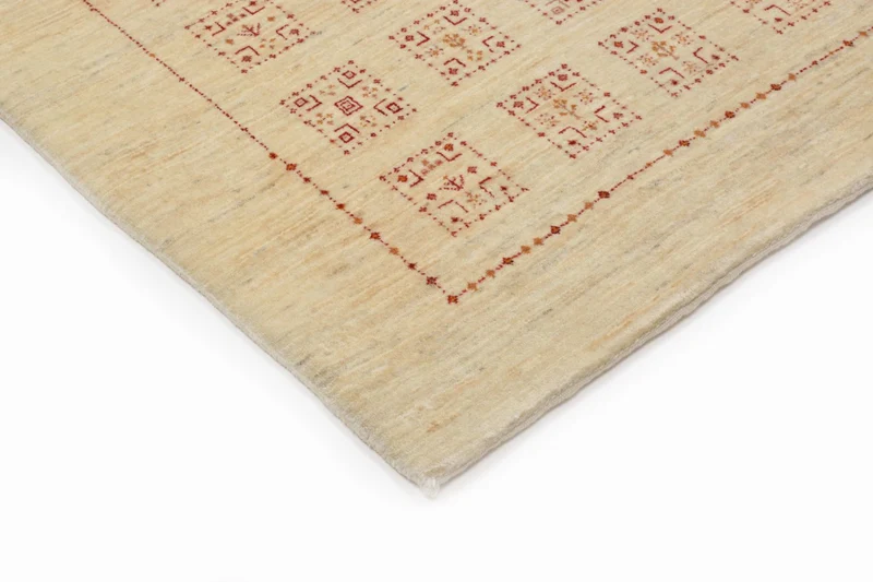 Gabbeh Teppich - Loribaft Perser 106 x 174 cm - beige