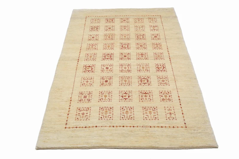 Gabbeh Teppich - Loribaft Perser 106 x 174 cm - beige