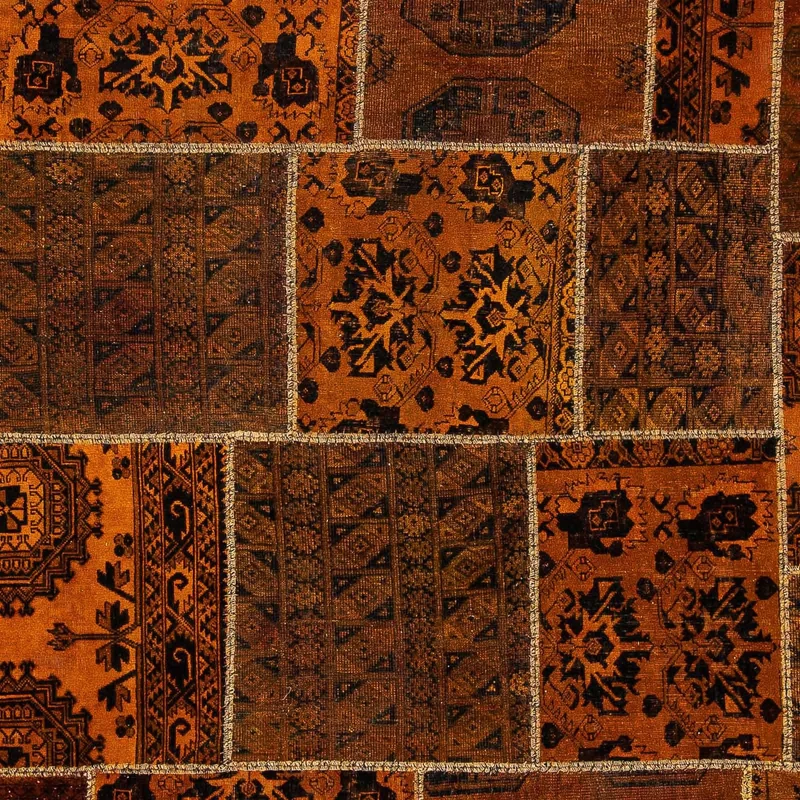 Patchwork Teppich 208 x 300 cm - mehrfarbig