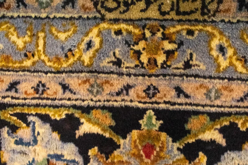 Perserteppich - Keshan 311 x 410 cm - blau