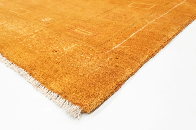 Gabbeh Teppich - Perser 151 x 193 cm - gold