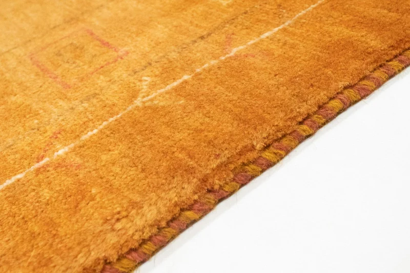Gabbeh Teppich - Perser 151 x 193 cm - gold