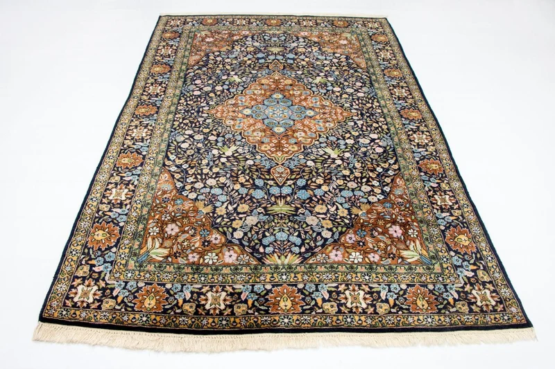 Orientteppich 140 x 226 cm - blau