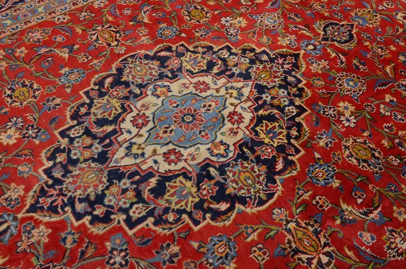 Perserteppich - Keshan 242 x 350 cm - rot