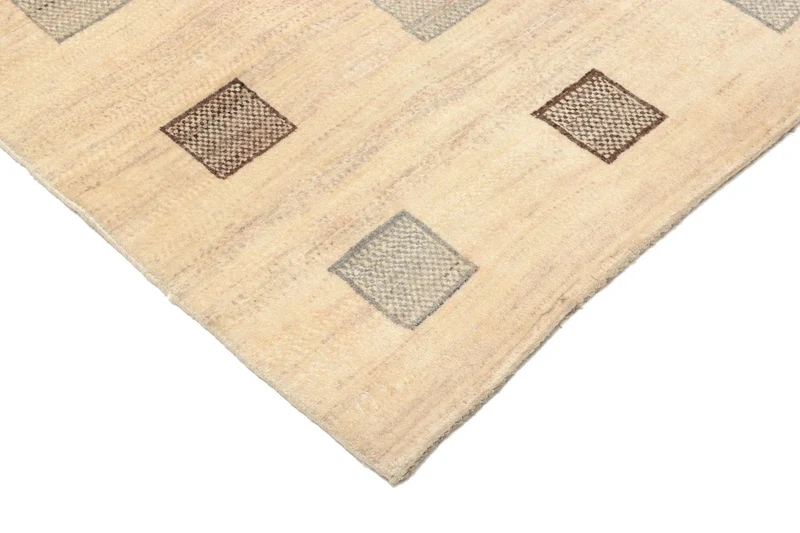 Gabbeh Teppich - Loribaft Perser 125 x 179 cm - hellbraun