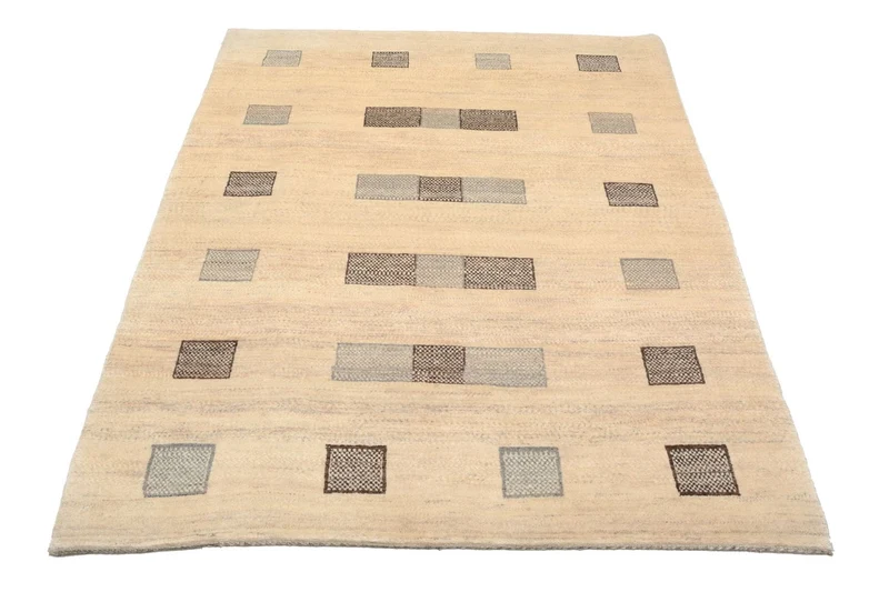Gabbeh Teppich - Loribaft Perser 125 x 179 cm - hellbraun