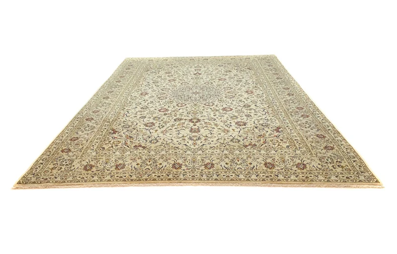 Perserteppich - Keshan 252 x 350 cm - beige