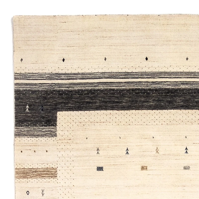 Gabbeh Teppich - Loribaft Indus 201 x 303 cm - beige
