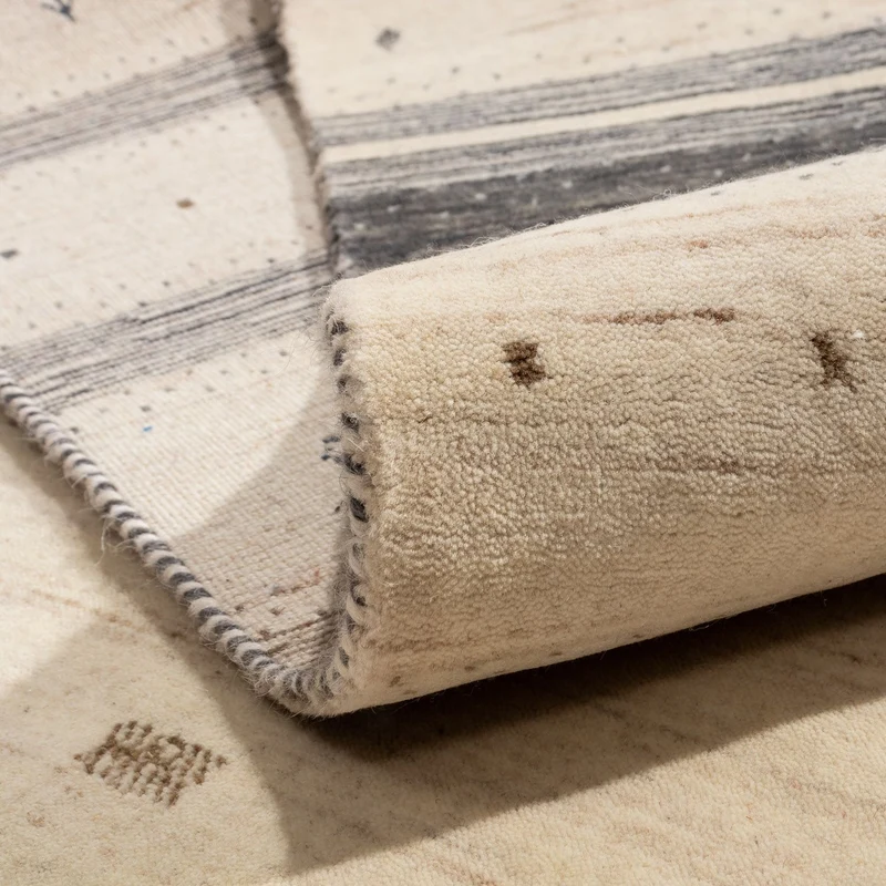 Gabbeh Teppich - Loribaft Indus 201 x 303 cm - beige