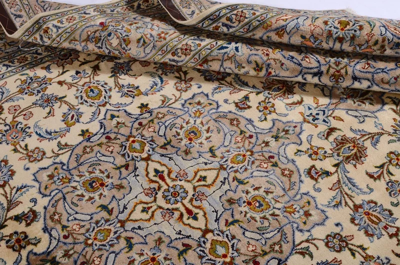 Perserteppich - Keshan 243 x 342 cm - beige