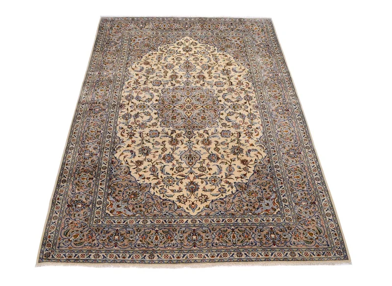 Perserteppich - Keshan 243 x 342 cm - beige