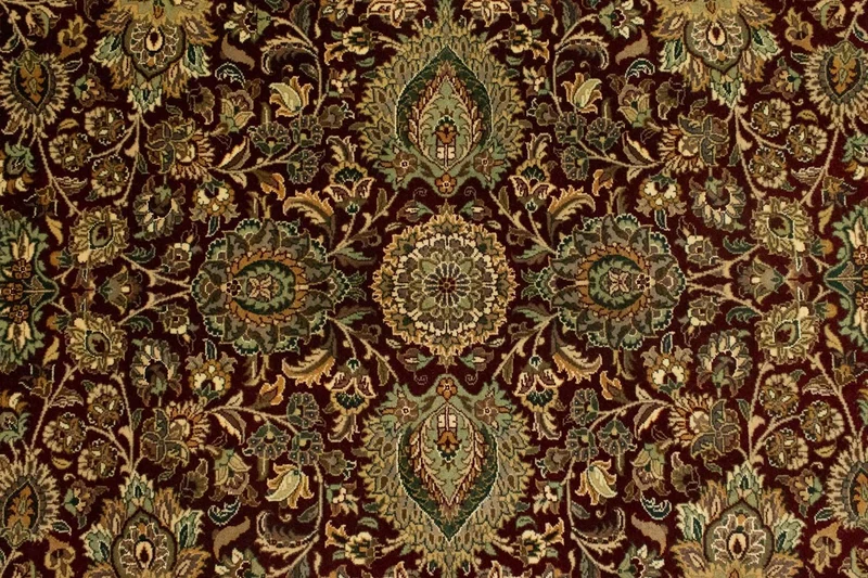 Seidenteppich - Hereke Seide - Premium 125 x 187 cm Teppichbrücke - rot