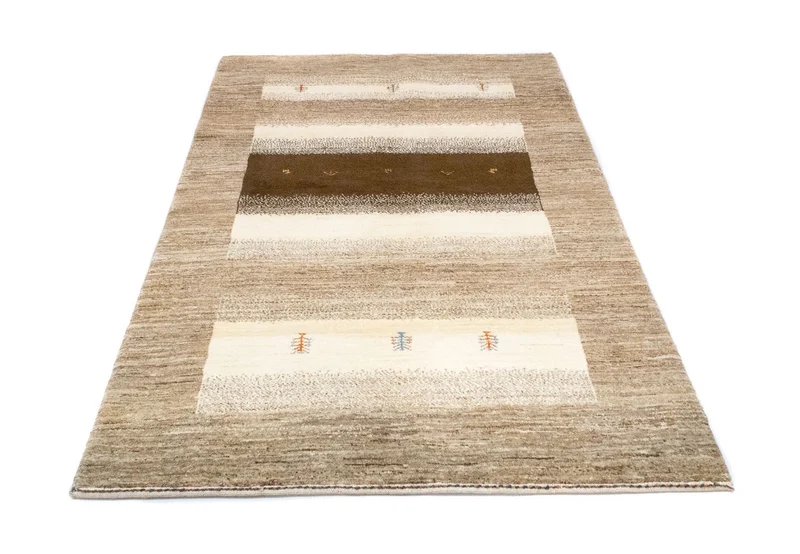 Gabbeh Teppich - Loribaft Perser 115 x 190 cm - beige