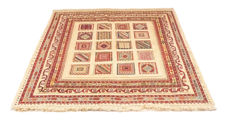 Perserteppich - Nomadic 121 x 149 cm - gold