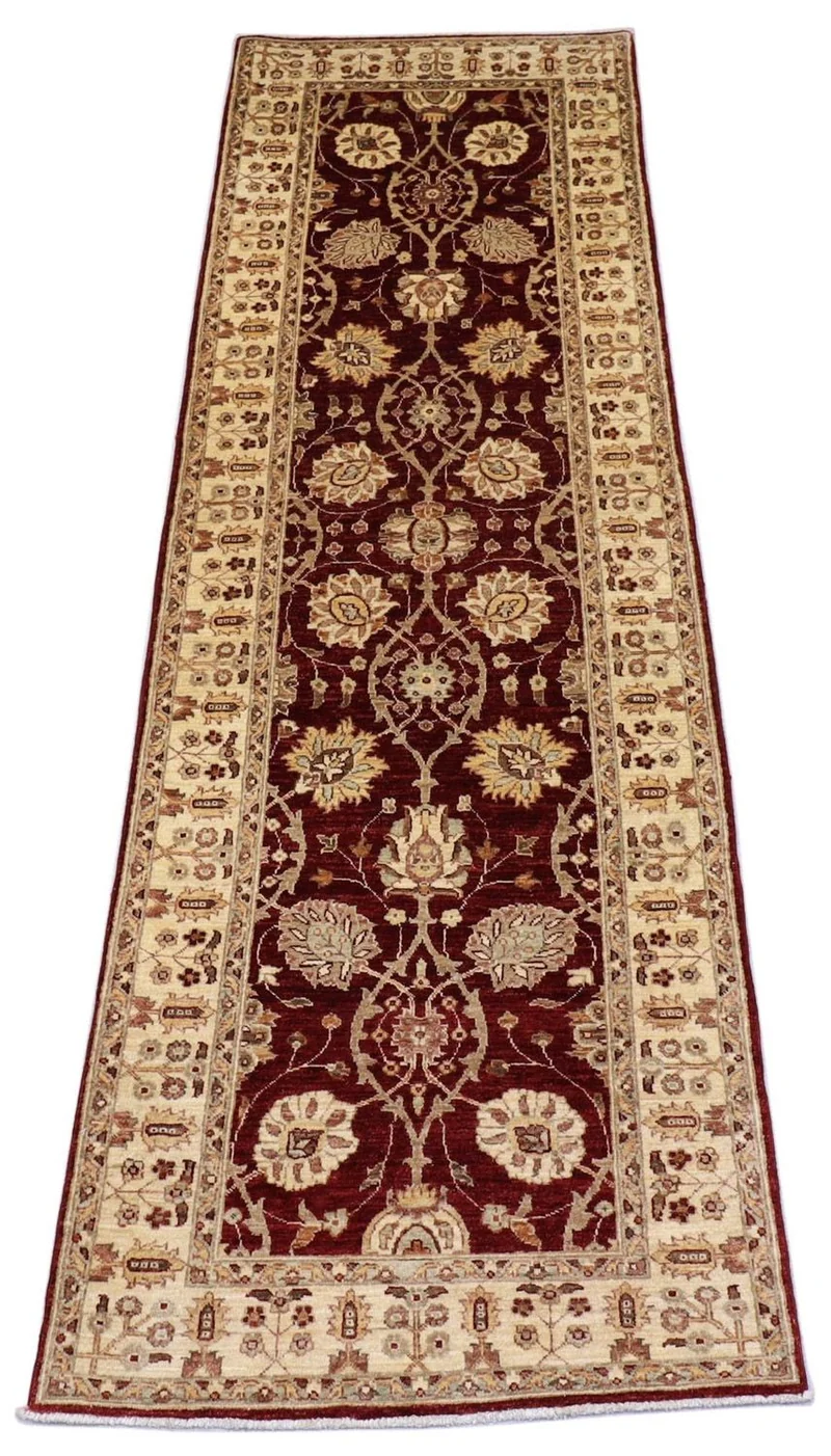 Ziegler Teppich 91 x 280 cm - dunkelrot