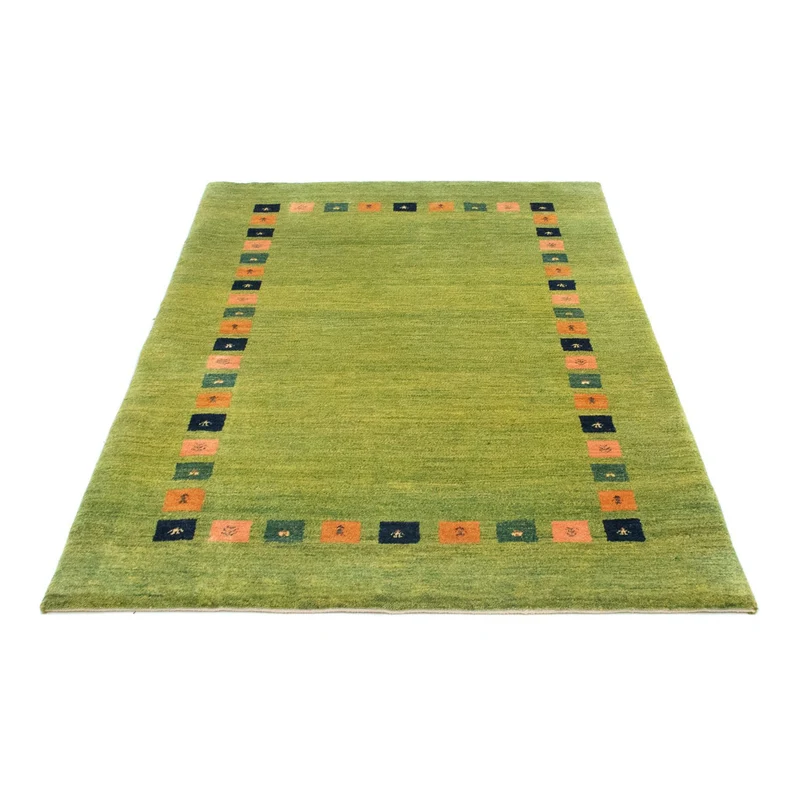 Gabbeh Teppich - Perser 107 x 154 cm - grün