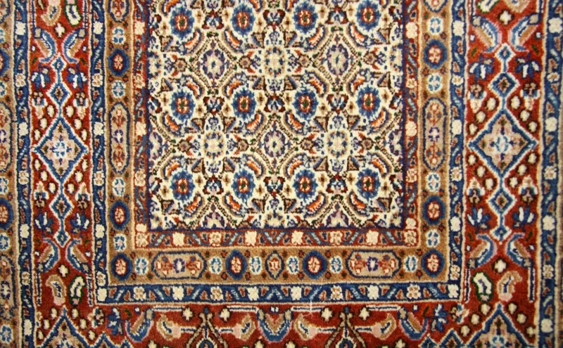 Perserteppich - Keshan 78 x 299 cm - blau