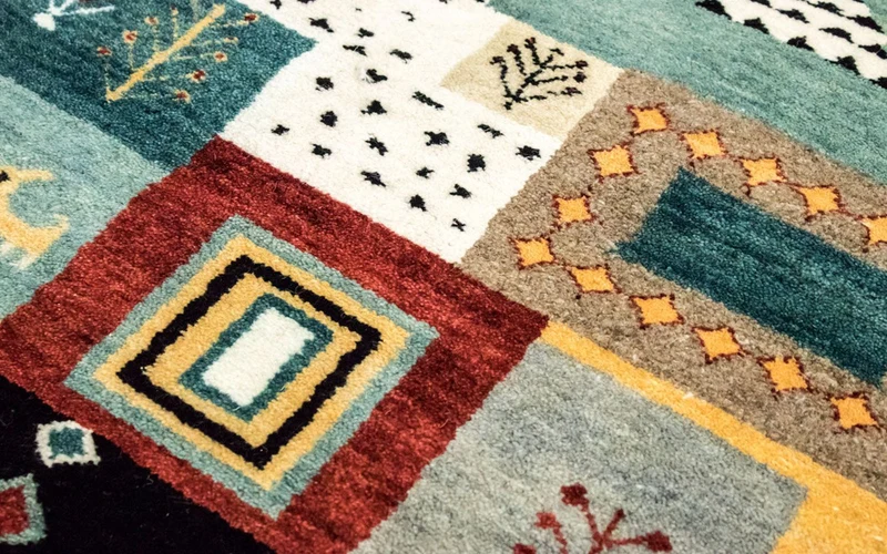 Gabbeh Teppich - Loribaft Indus 150 x 198 cm - bunt