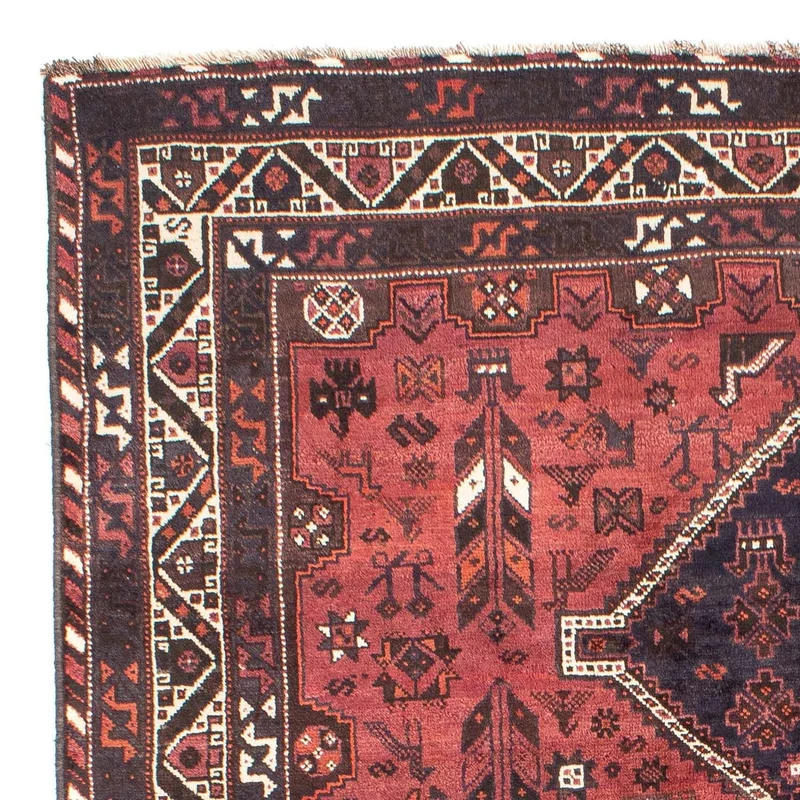 Perserteppich - Nomadic 206 x 303 cm - dunkelrot