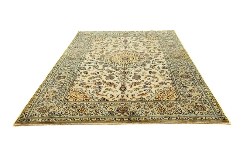 Perserteppich - Keshan 195 x 295 cm - beige