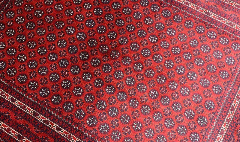 Afghan Teppich 147 x 196 cm - dunkelrot