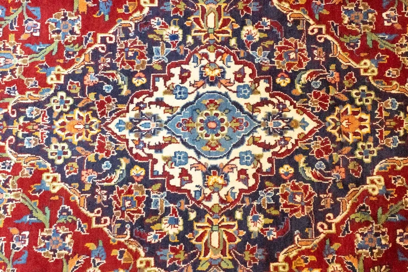 Perserteppich - Keshan 246 x 383 cm - rot