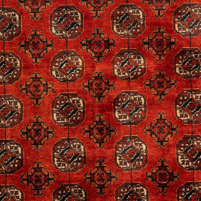 Afghan Teppich - Buchara 124 x 199 cm - dunkelrot