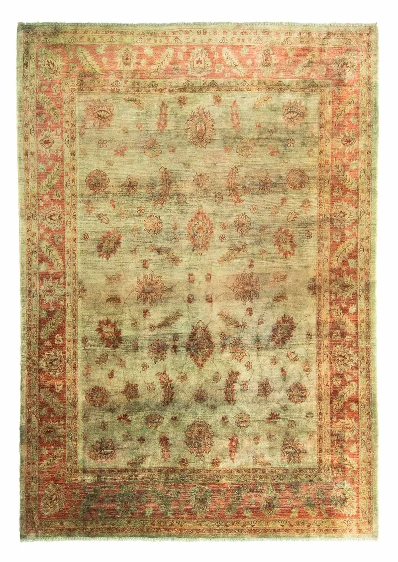 Ziegler Teppich 215x283cm - Orientteppich - grün