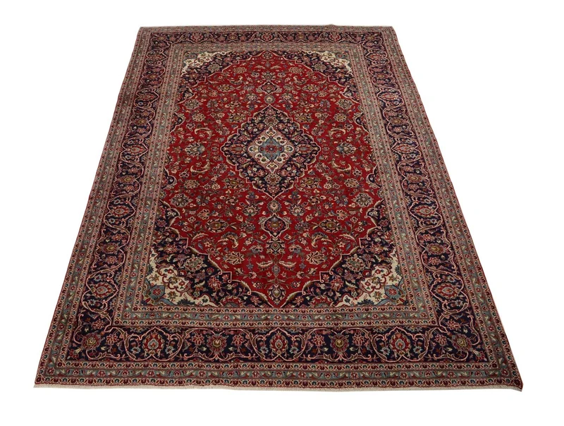 Perserteppich - Keshan 242 x 353 cm - rot