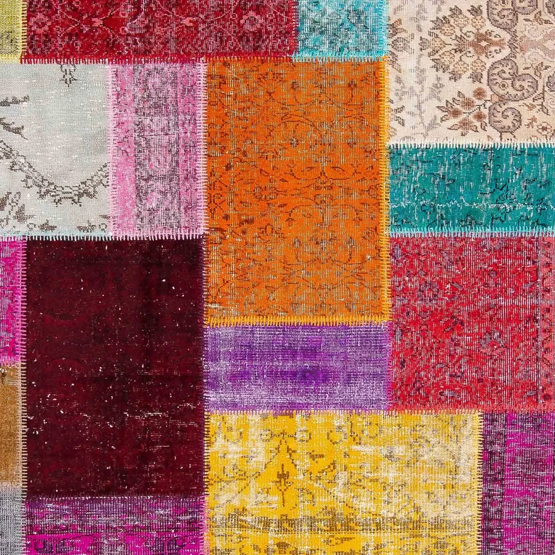 Patchwork Teppich 200 x 300 cm - mehrfarbig