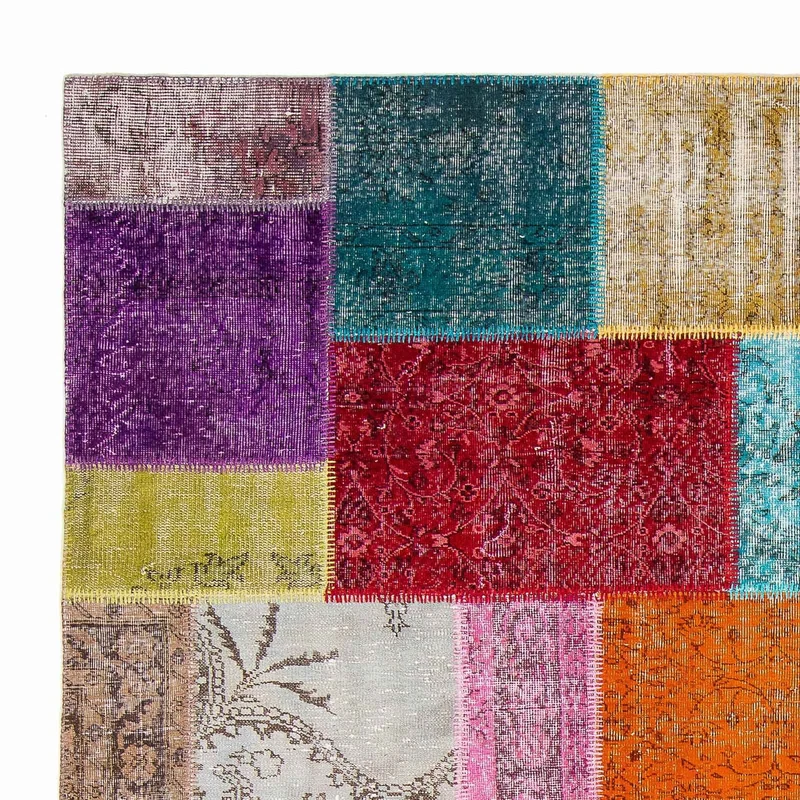 Patchwork Teppich 200 x 300 cm - mehrfarbig