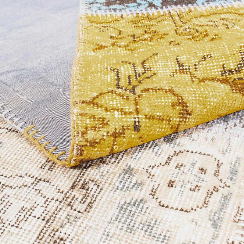 Patchwork Teppich 200 x 300 cm - mehrfarbig