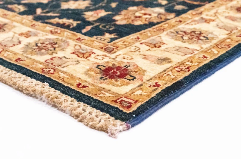 Ziegler Teppich 81 x 250 cm - blau