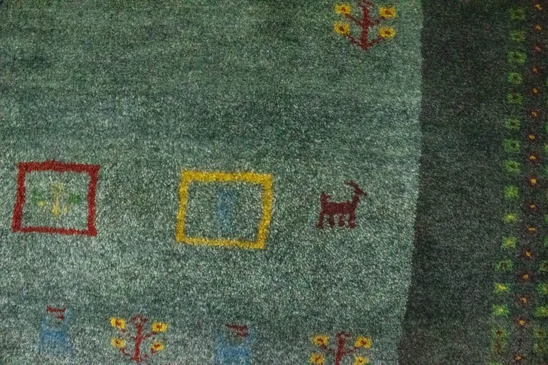 Gabbeh Teppich - Perser 142 x 195 cm - grau