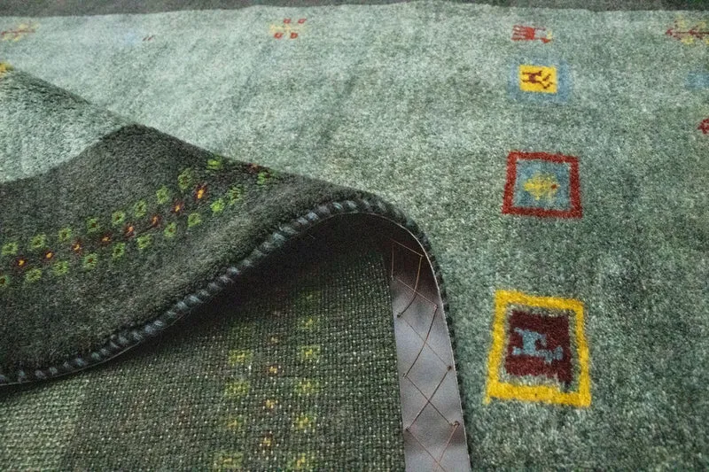 Gabbeh Teppich - Perser 142 x 195 cm - grau