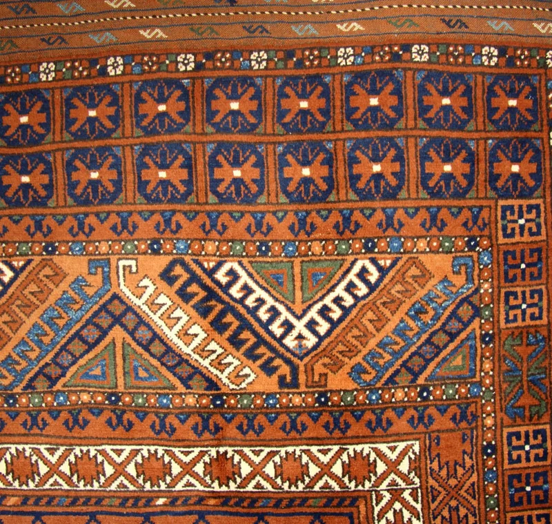 Afghan Teppich 198 x 252 cm - braun