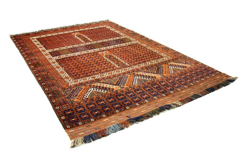 Afghan Teppich 198 x 252 cm - braun