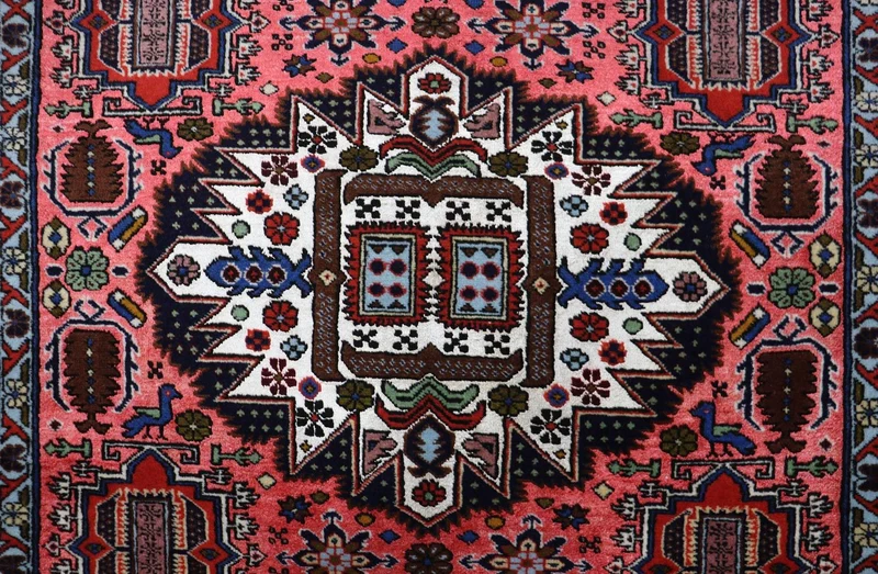 Perserteppich - Nomadic 139 x 182 cm - lachs