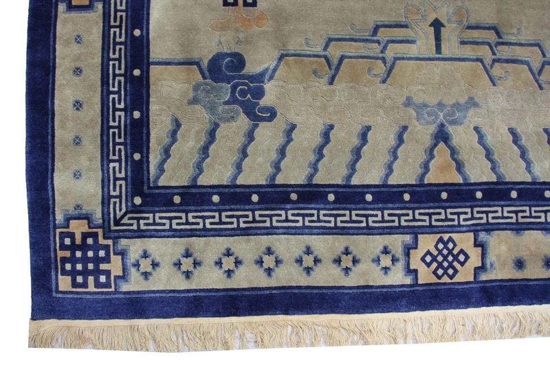 China Teppich 198 x 298 cm - blau