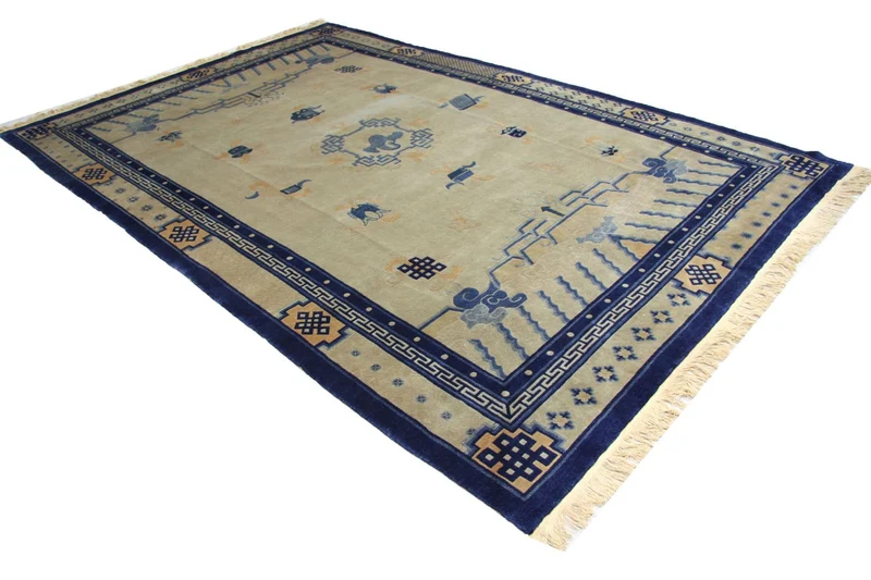 China Teppich 198 x 298 cm - blau