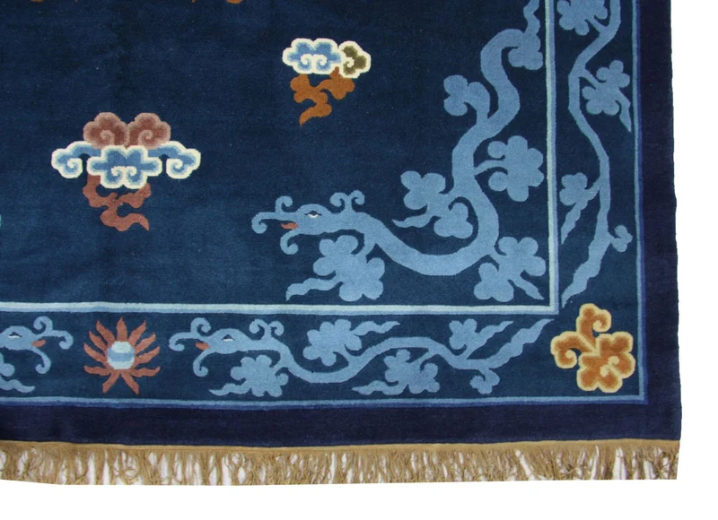 China Teppich 183 x 274 cm - blau