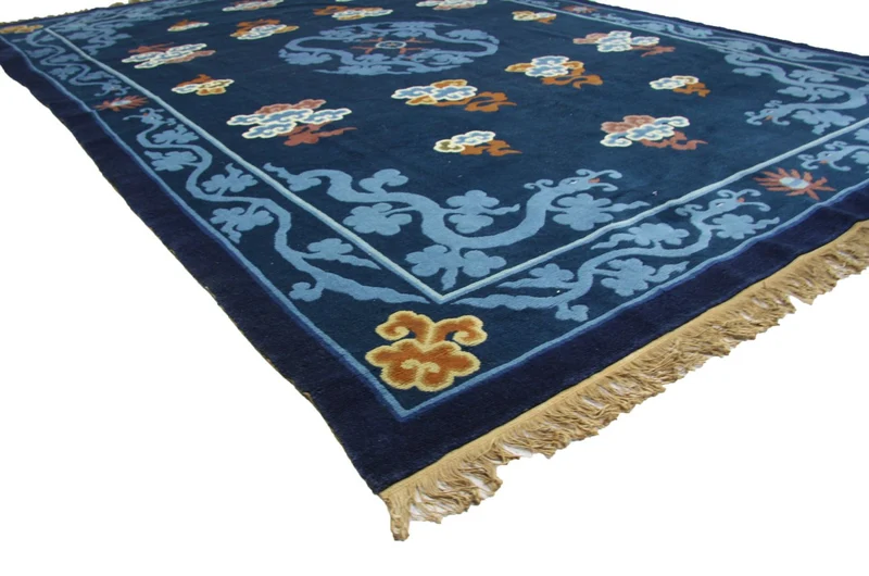 China Teppich 183 x 274 cm - blau
