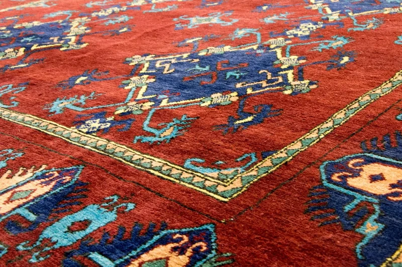 Afghan Teppich - Kunduz 211 x 294 cm - rot